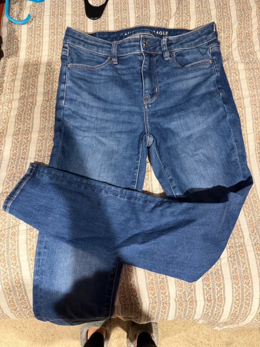 aerie Dark Blue Skinny Jeans